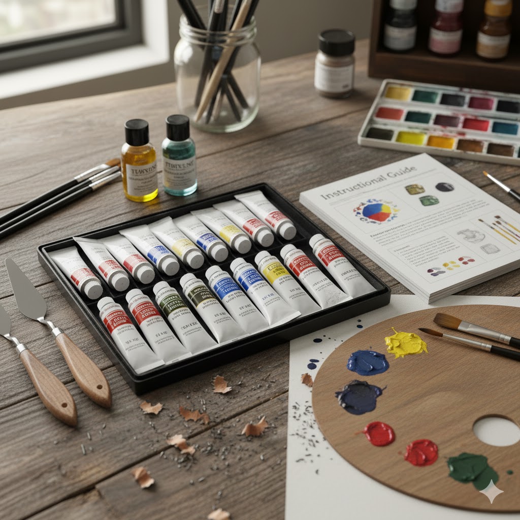 Oil Paint Starter Kit - Professional oil painting supplies